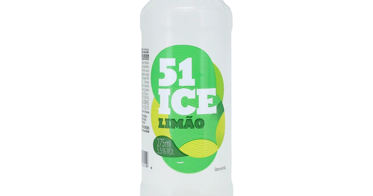 Bebida Mista Alcoólica 51 Ice Limão Garrafa 275ml