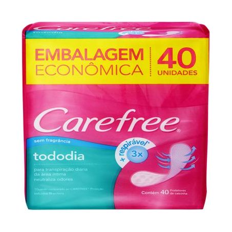 Absorvente carefree todo dia c/ 40un
