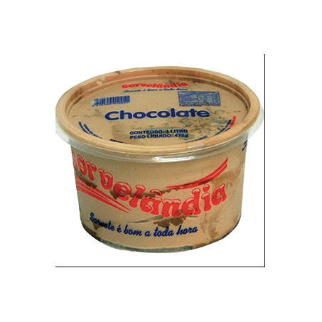 SORVETE SORVELANDIA CHOCOLATE 1L
