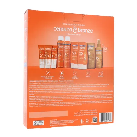 Protetor solar corporal cenoura e bronze 360-16
