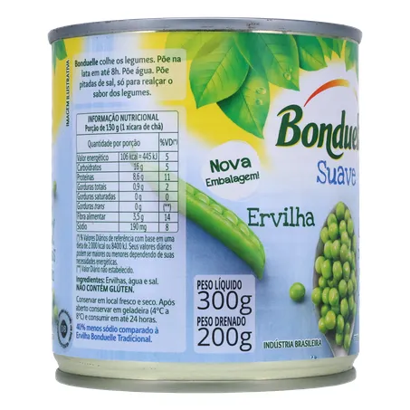 Ervilhas Bonduelle Suave 200g 360-30