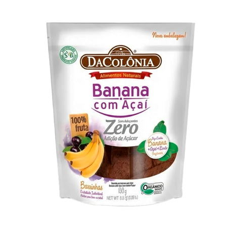 BANANINHA COM AÇAÍ ORGÂNICO ZERO AÇÚCARES 250G