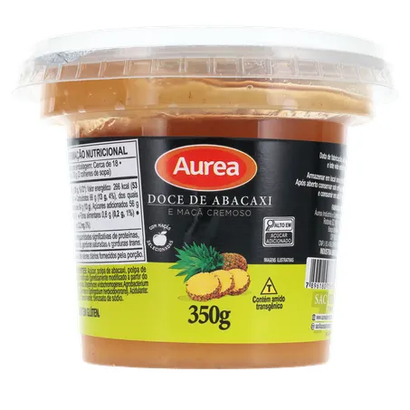 Doce fruta aurea abacaxi e maçã pote 350g