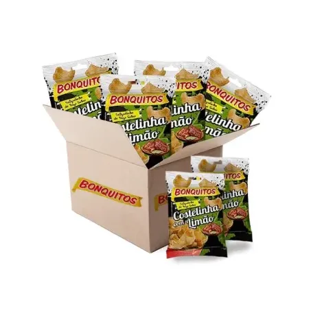 Salgadinho Bonquitos 25g Costelinha Limao