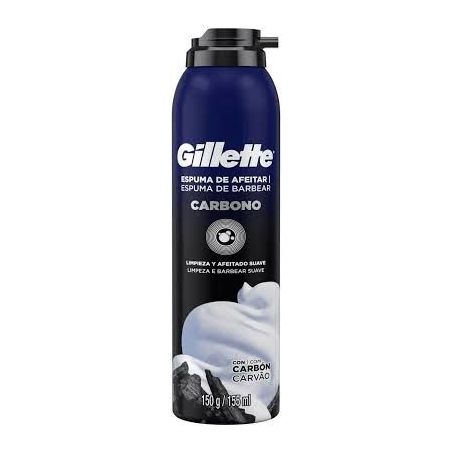 Gillette-espuma barbear 150g carbono