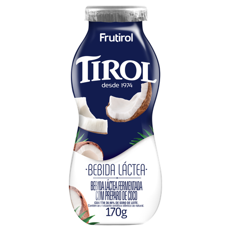 Bebida lactea tirol 170g coco