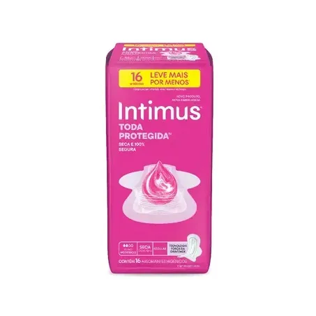 Absorvente Externo Intimus Tripla Proteção Seca com Abas Oferta 16UN