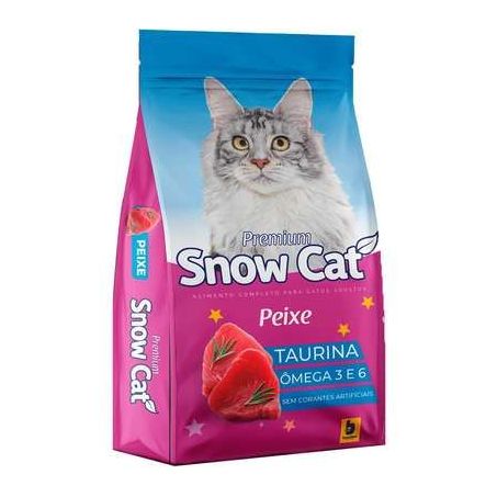 Ração gato snow cat 1kg peixe