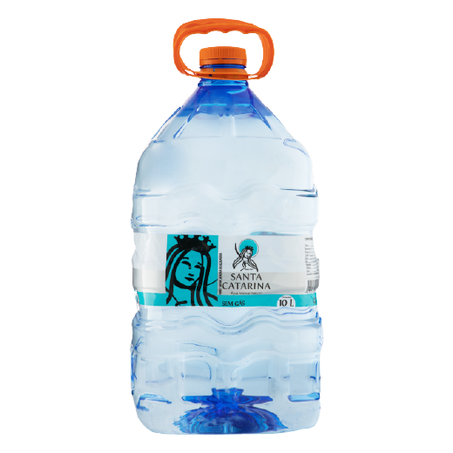 ÁGUA MINERAL NATURAL SEM GÁS SANTA CATARINA GALÃO 10L