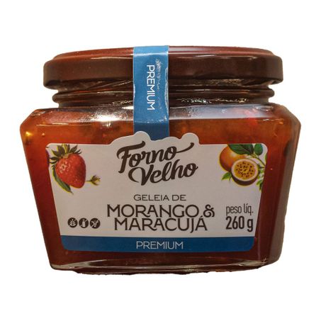 GELEIA DE MORANGO E MARACUJA PREMIUM 260G