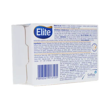 SABONETE EM BARRA ELITE HIDRATANTE CUIDADO SUAVE CAIXA 85G 360-14