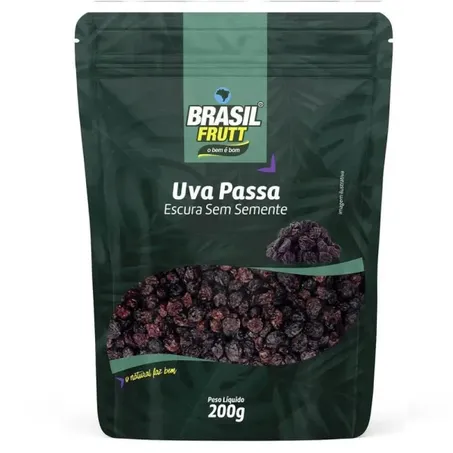 Uva Passa Preta Brasil Frutt 200g