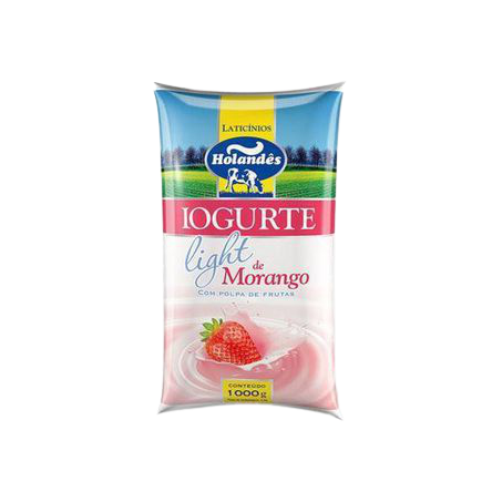 Iogurte holandês morango light