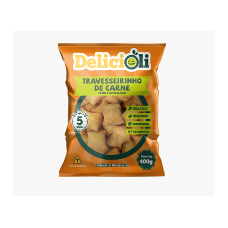 Salg Delicioli Frito Cong. 400g Travesseirinho Carne