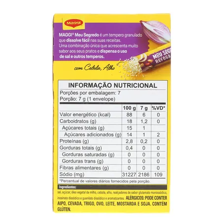 TEMPERO MAGGI MEU SEGREDO ALHO E CEBOLA 49G 360-2