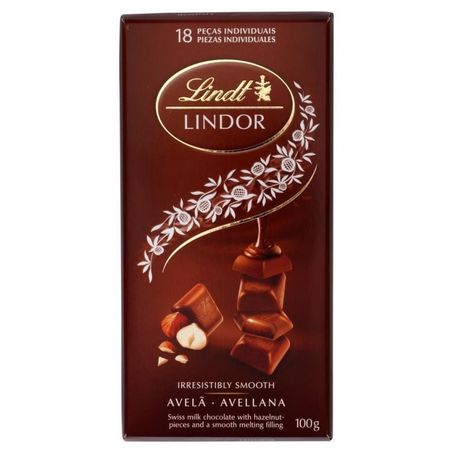 Choc Lindt Lindor Singles 100g Ao Leite C/ Avela