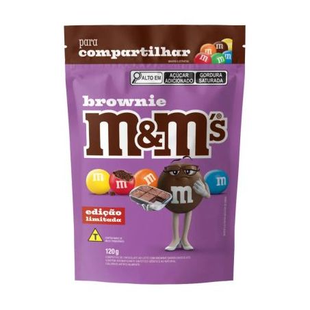CHOC CONFEITO MM S BROWNIE 120GR