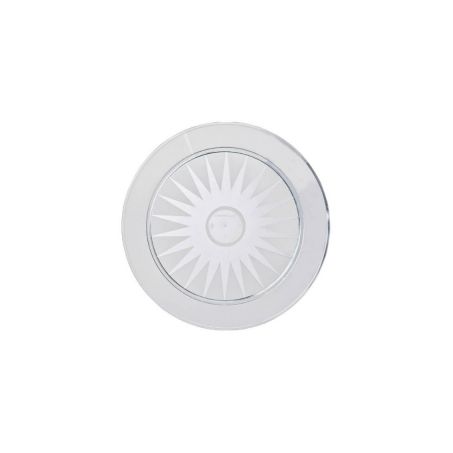 Prato plast strawplast 21cm c/10 cristal