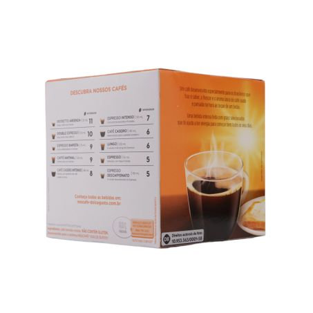 Cápsula Dolce Gusto Caseiro Intenso C/10 90g 360-37