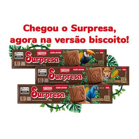 BISCOITO NESTLÉ SURPRESA RECHEADO CHOCOLATE 130G 360-1