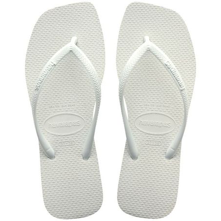 SANDÁLIAS HAVAIANAS SLIM SQUARE FC BRANCO 33/34
