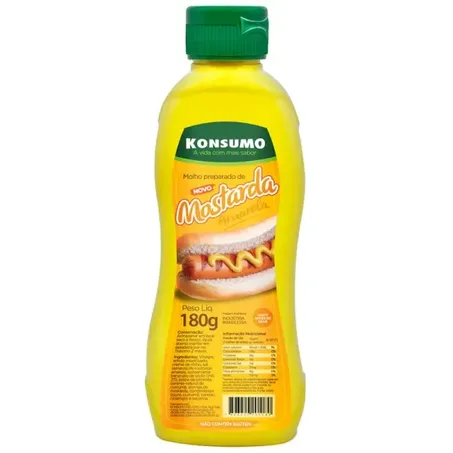 Mostarda Konsumo Amarela Tradicional Bisnaga 180g 
 