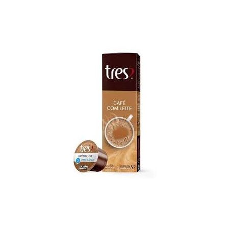 CAPSULAS CAFE COM LEITE  3 CORACOES 10UN