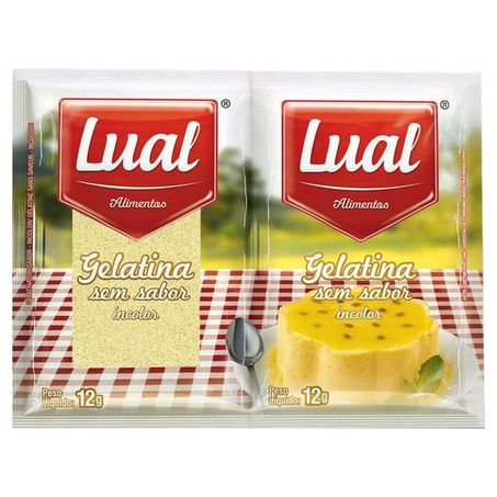 GELATINA SEM SABOR LUAL 24G