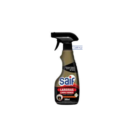 Limpador lareira e vidros gatilho saif 300ml