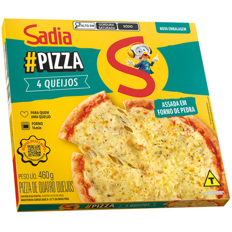 PIZZA SADIA 4 QUEIJOS 460G