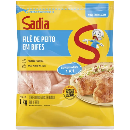 FILEZINHO DE PEITO EM BIFES SADIA 1KG