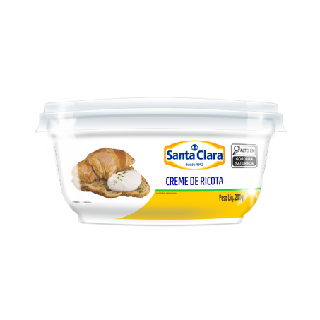 CREME DE RICOTA SANTA CLARA TRADICIONAL 200G
