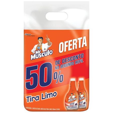 Desinfetante Mr Músculo Tira Limo Com 2 Un 500ml 
 