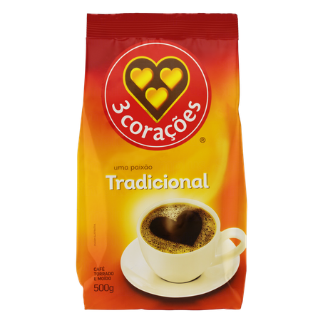 Café 3 Corações Tradicional Pacote 500G