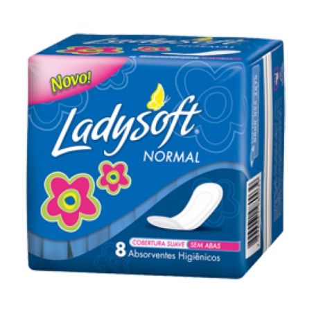 ABSORVENTE LADYSOFT NORMAL S/ABAS C/8 UNI         