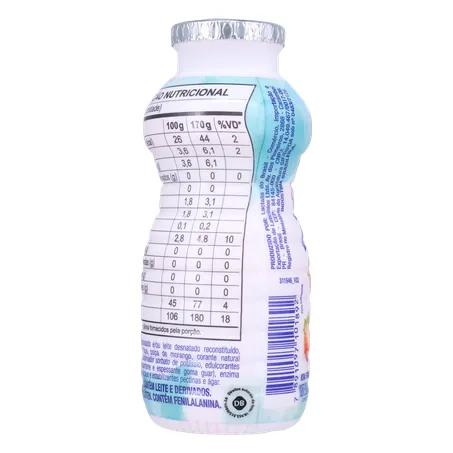 Bebida Láctea Fermentada Batavo Pense Zero Morango 170g 360-25