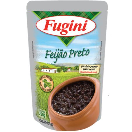 Feijao pronto preto fugini sache 250g