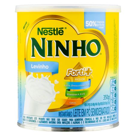 LEITE EM PÓ INSTANTÂNEO SEMIDESNATADO NESTLÉ NINHO LEVINHO FORTI+