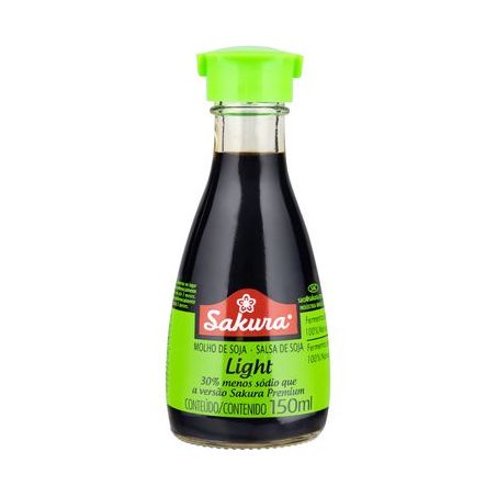 Molho de Soja Sakura Shoyu Suave Frasco 150ml