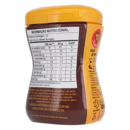 Cappuccino 3 Corações Avelã Pt 200g 360-15