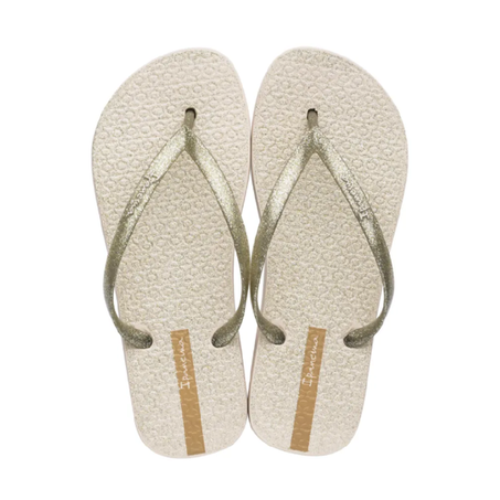 CHINELO IPANEMA GLITTER BEGE OURO 36 2023 REF.26481
