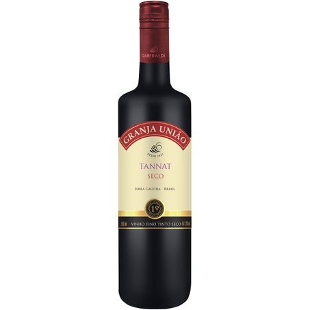 Vinho Fino Tinto Granja União Tannat Seco Garrafa 750ml