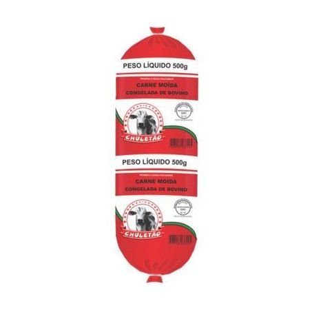 Carne bovina congelada moida 400g chuletão