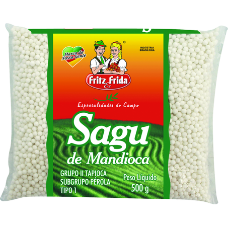 Sagu de mandioca fritz e frida 500g