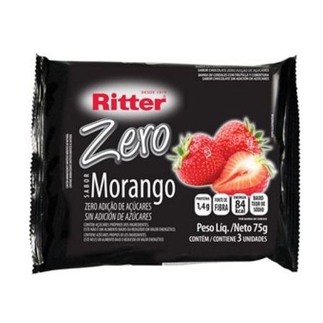 Cereal ritter c/3 zero morango/choc