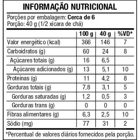 Granola Tradicional Sem Glúten 250 g - Vitao 360-1