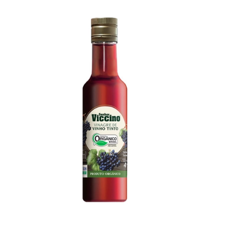 Vinagre orgânico de vinho tinto senhor viccino 250ml