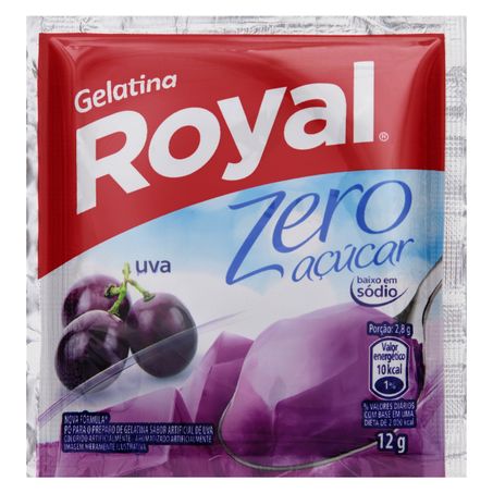 GELATINA EM PÓ UVA ZERO AÇÚCAR ROYAL
