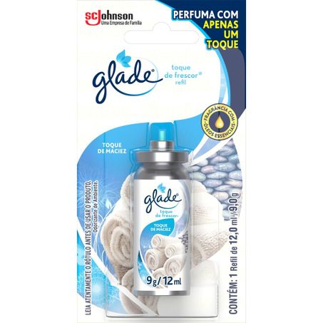 Odorizador glade toque maciez refil 12ml