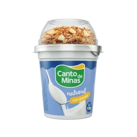 IOGURTE CANTO DE MINAS C/PEDACO DE MORANGO 400G